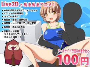 [RE221837] At The Poolside, With Racing Swimsuit Girl [Live2D Interactive H Animation]