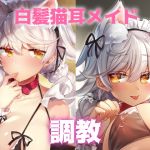White-Haired Cat-Eared Maid Set