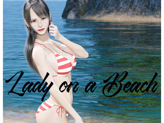 Lady on a Beach By Yazu G