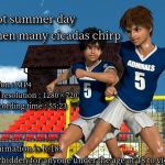 [RE284906] A hot summer day when many cicadas chirp
