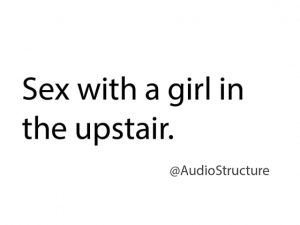 [RE295051] Sex with a girl in the upstair.