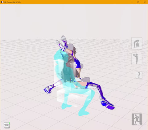 3D custom girl sitting motion By motion_maker