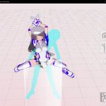 [RE302434] 3D custom girl stand (back) motion