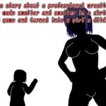 [RJ01133336] A story about a pro wrestler being made smaller and smaller in a shrinking mixed fight and turned into a girl’s dildo